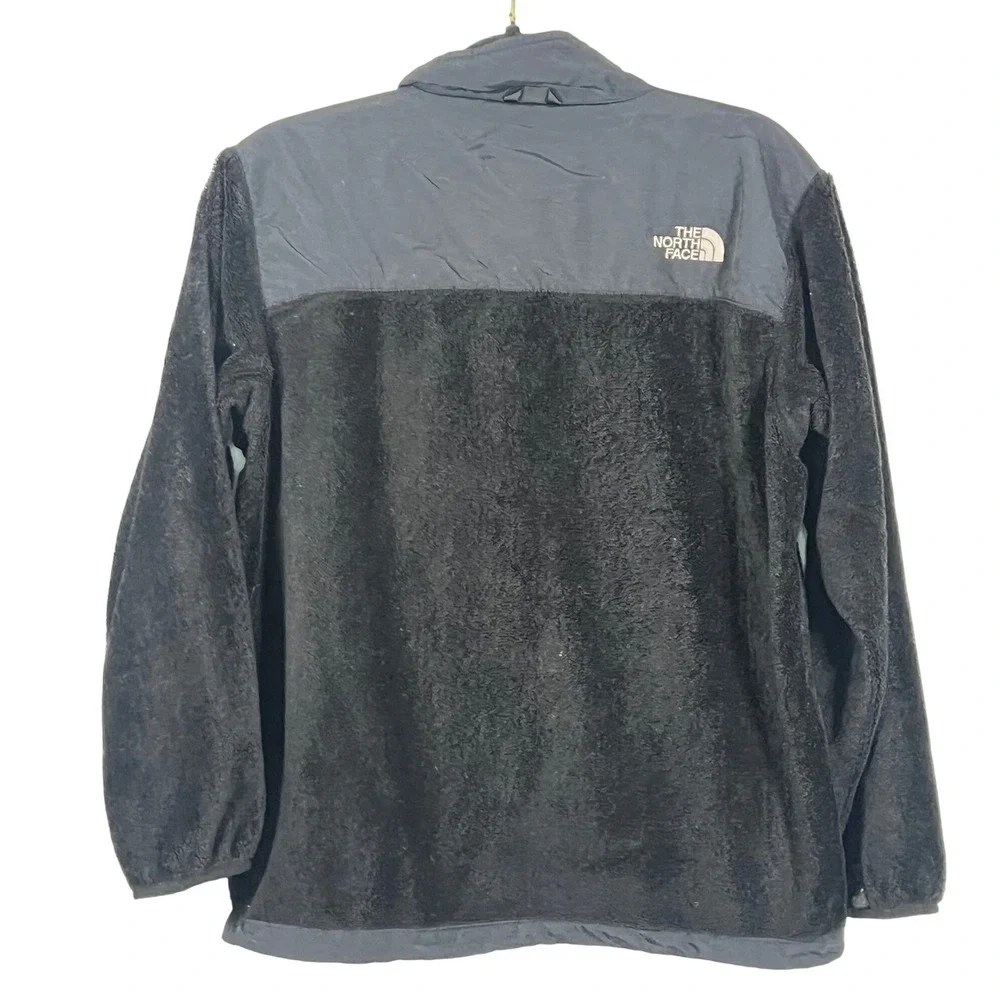 The North Face‎ Kids Black Soft Cozy Teddy Zip Up with Nylon Panel Jacket XL